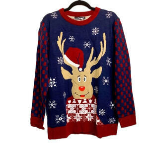 Women’s ugly Christmas Sweater Reindeer